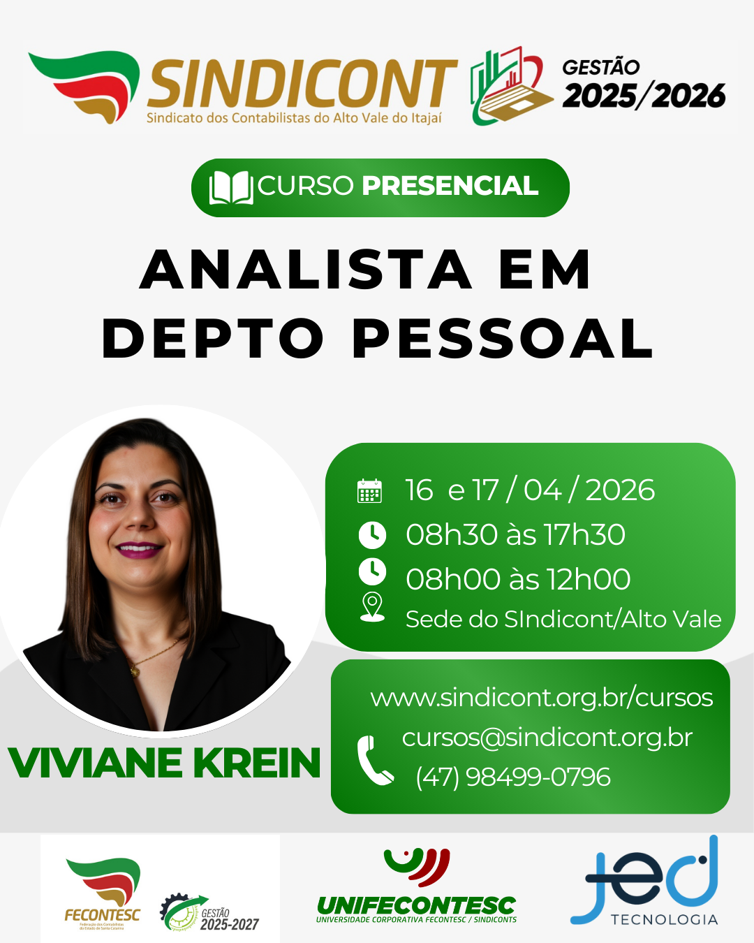 ANALISTA EM DEPARTAMENTO PESSOAL
