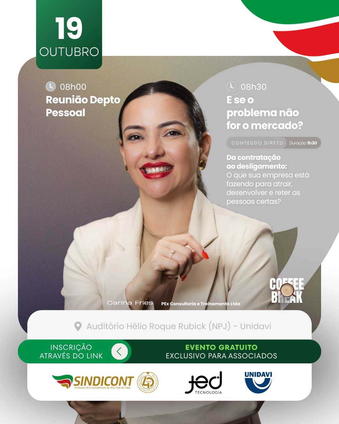 REUNI�O DEPTO PESSOAL COM PALESTRA
