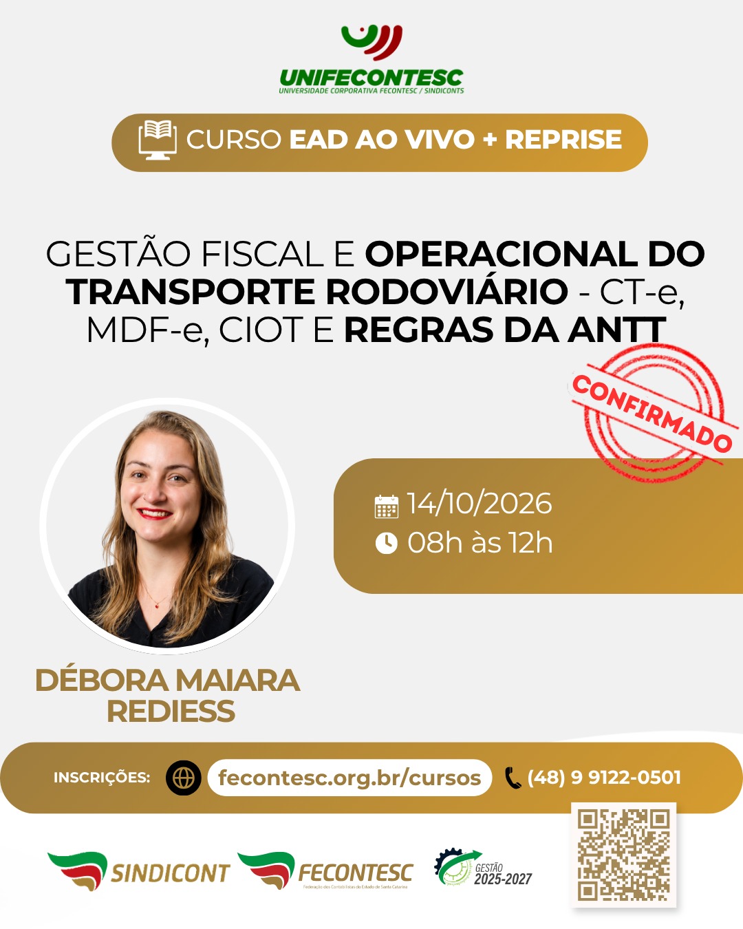 GEST�O FISCAL E OPERACIONAL DO TRANSPORTE RODOVI�RIO: CT-e, MDF-e, CIOT E REGRAS DA ANTT