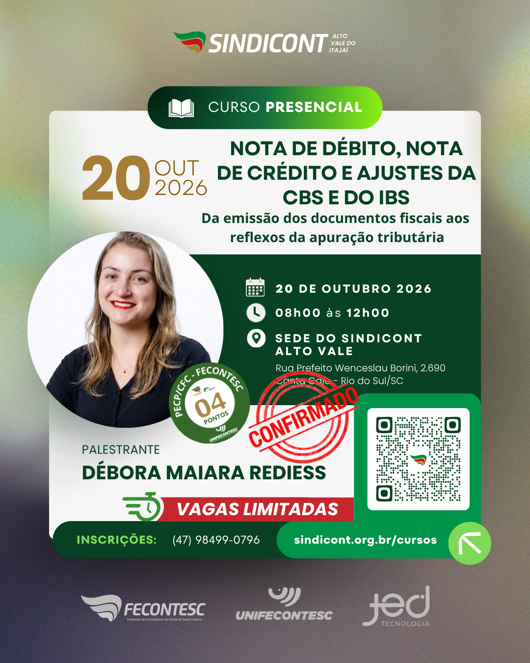 NOTA DE D�BITO, NOTA DE CR�DITO E AJUSTES DA CBS E DO IBS